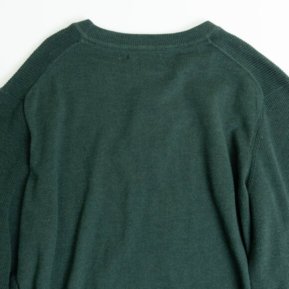 Selected Homme Crewneck Sweater Green Mens Medium Organic Cotton Slhallen - Picture 8 of 13